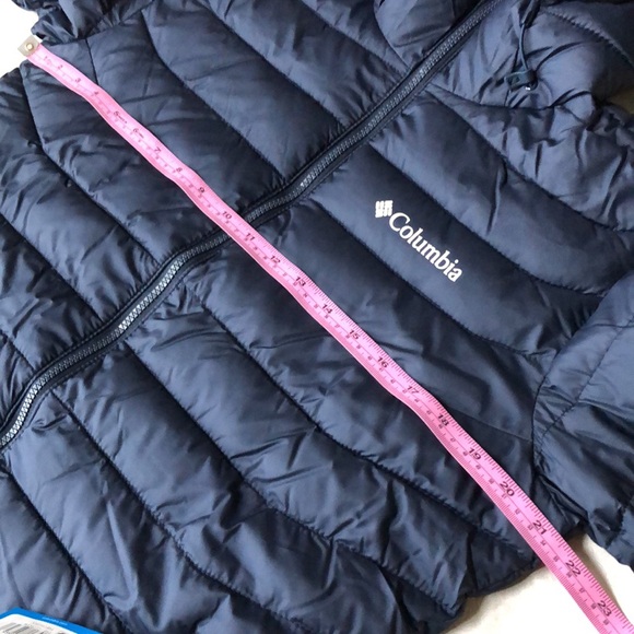 Columbia Men's Powder Lite II Hoodie Jacket Navy Blue Omni-Heat Size S - Picture 9 of 14